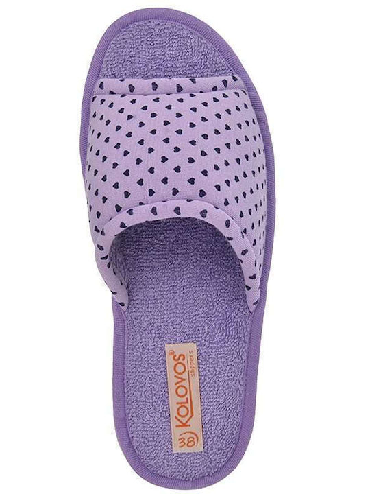 Terry Winter Women's Slippers Purple