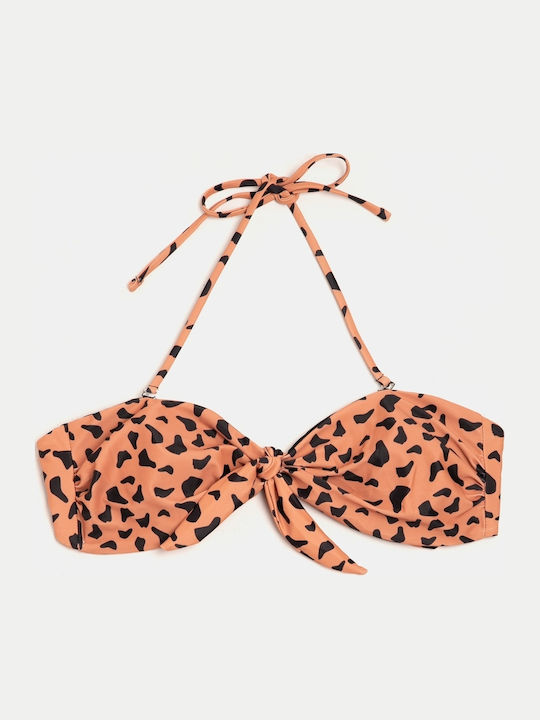 Set Bikini Fără Bretele Slip Lasercut Mărimea XL Animal Print Set Bikini Fără Bretele Slip Lasercut Mărimea XL Animal Print