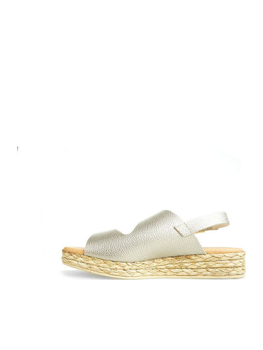 Goldene Damen Sandalen