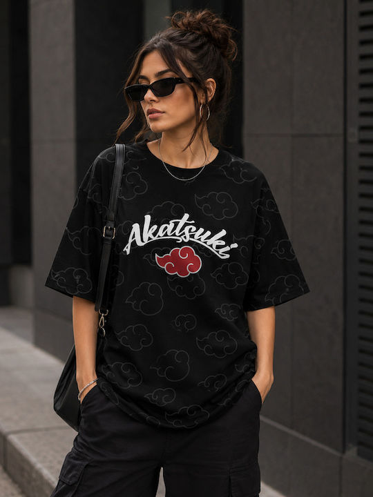 Naruto Shippuden Akatsuki All Over Men's Short Sleeved T-shirt Medium