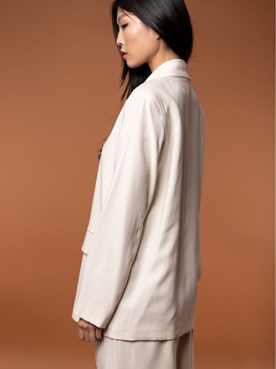 Helmi Langes Damen Blazer Cream