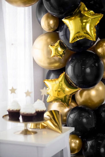Zusammensetzung mit 50 Gold Luftballons