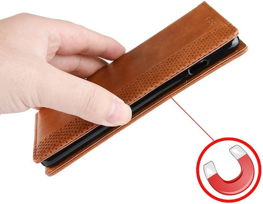Tel1 Tcl 50 Nxtpaper 5g 50 Pro Nxtpaper 5g Horizontal Magnet Book Brown Mobile Phone Case