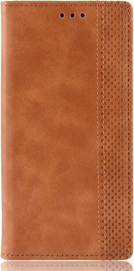 Tel1 Tcl 50 Nxtpaper 5g 50 Pro Nxtpaper 5g Horizontal Magnet Book Brown Mobile Phone Case