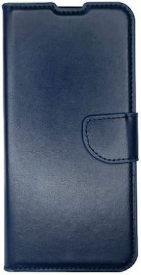 Tel1 Xiaomi Redmi Note 12 Pro 4g Magnetic Closure Soft Interior Book Case Dark Blue