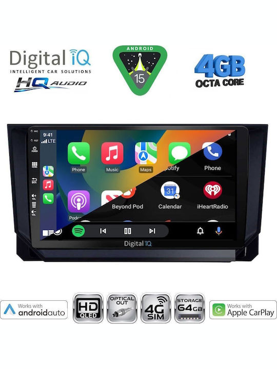 Digital IQ Car Audio System for Mazda CX-9 2006-2015 Bluetooth USB WiFi GPS Apple CarPlay Android Auto with 10" Touch Screen