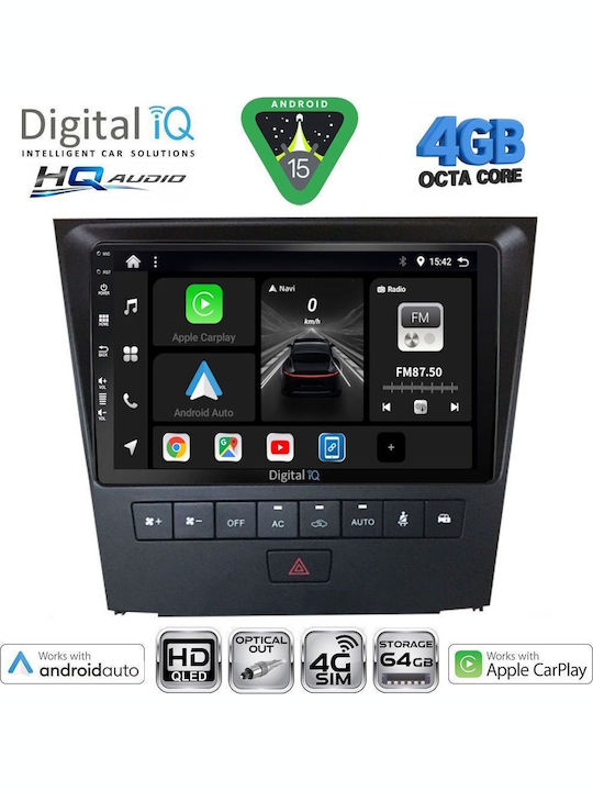 Digital IQ Car Audio System for Lexus CT 2011-2020 Bluetooth USB WiFi GPS Apple CarPlay Android Auto with 9" Touch Screen