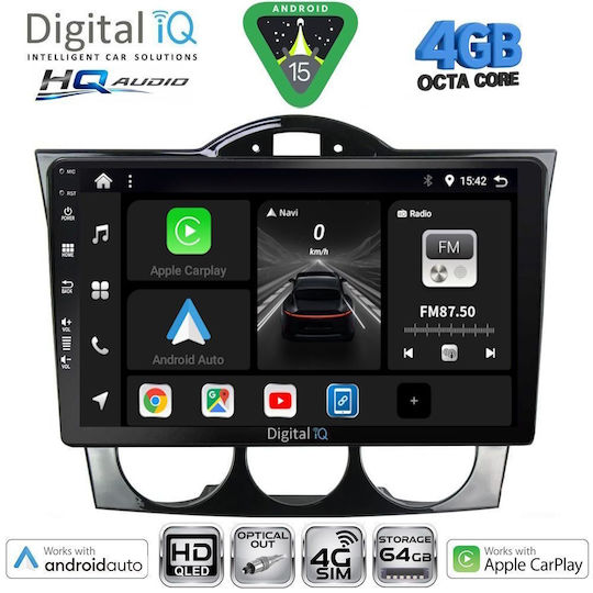 Digital IQ Auto-Audiosysteme für Mazda CX-9 2006-2015 Bluetooth USB Eingebautes Wi-Fi GPS Apple CarPlay Android Auto mit 10 Zoll Touchscreen