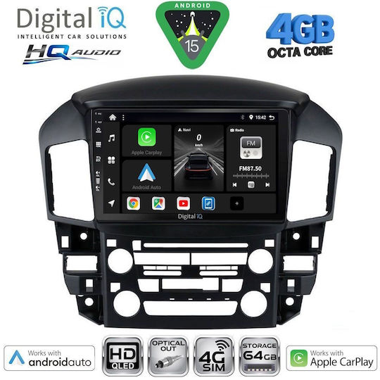 Digital IQ Автомобилна Аудио Система За Lexus CT 2011-2020 Bluetooth USB Вграден Wi-Fi GPS Apple CarPlay Android Auto С 9" Touch Screen