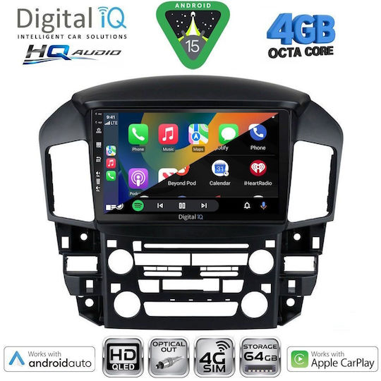 Digital IQ Автомобилна Аудио Система За Lexus CT 2011-2020 Bluetooth USB Вграден Wi-Fi GPS Apple CarPlay Android Auto С 9" Touch Screen
