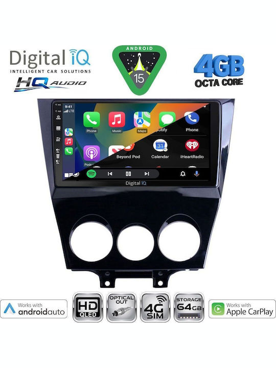Digital IQ Car Audio System for Mazda CX-9 2006-2015 Bluetooth USB WiFi GPS Apple CarPlay Android Auto with 10" Touch Screen