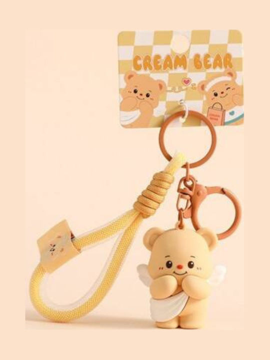 Ecarla Keychain Teddy Bear Wings Cream Brl333k