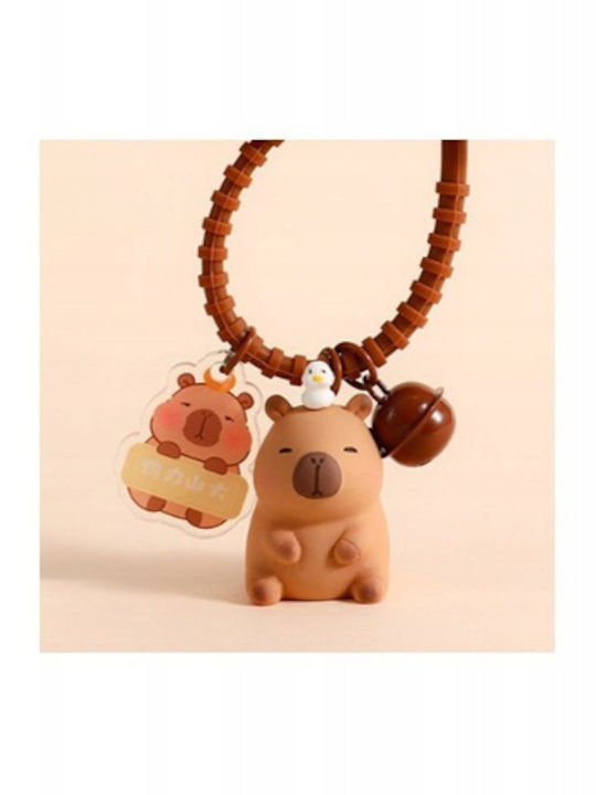 Ecarla Capybara Keychain Pendant Bell Brl338