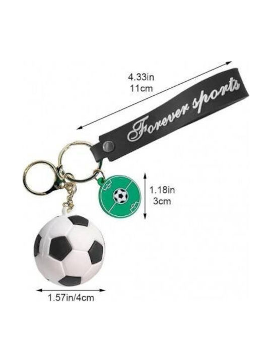 Breloc Fotbal Alb Brl330b