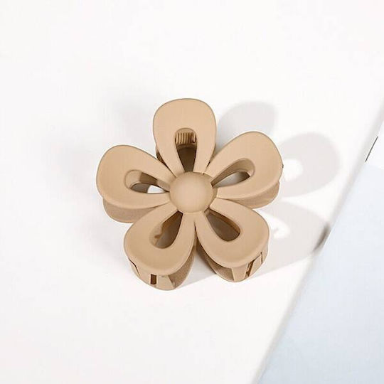 Ecarla Hair Clip-clasp Flower Pastel Beige Sp276k