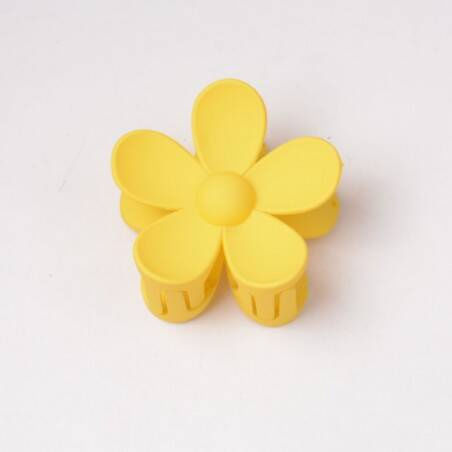 Ecarla Clamă De Păr Cu Floare Pastel Galben Sp314