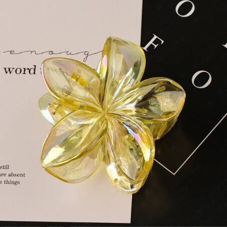 Ecarla Hair Clip-clasp Flower Moana Ombre Yellow Sp318
