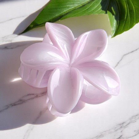 Ecarla Hair Clip-clasp Pearl Flower Melange Pale Lilac Sp399