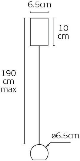 VK Lighting Висящо Осветително Тяло Черно LED с Топло Бяла Светлина