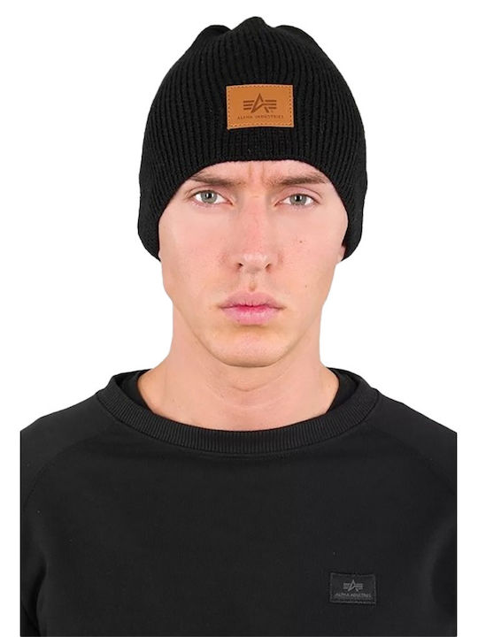 Beanie Ανδρικός Σκούφος Πλεκτός σε Μαύρο χρώμα