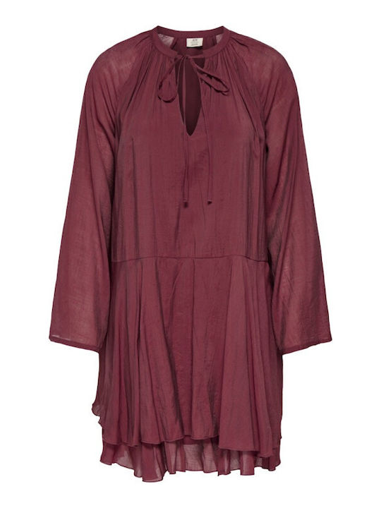 Rochie Mini Pentru Nuntă / Botez Roșu Închis