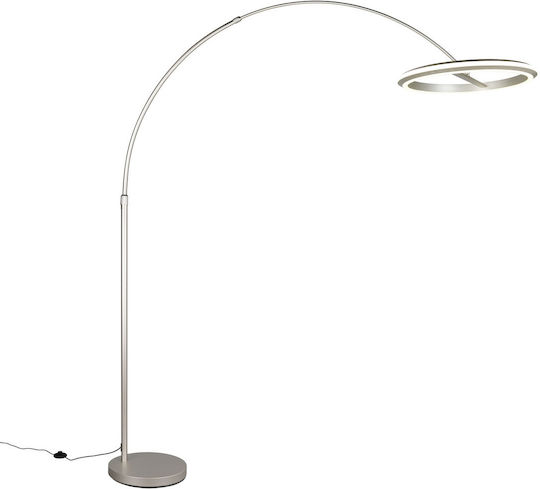 Trio Lighting Amador LED Floor Lamp with Warm White Light 2400lm Silver