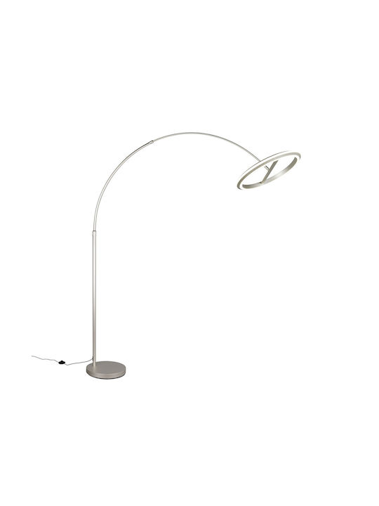 Trio Lighting Amador LED Floor Lamp with Warm White Light 2400lm Silver