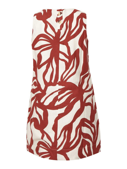 Sommer Mini Hemdkleid Beigebraun