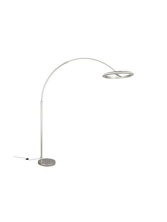 Trio Lighting Amador LED Floor Lamp with Warm White Light 2400lm Silver