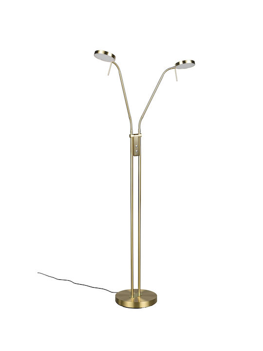 Trio Lighting Monza LED Φωτιστικό Δαπέδου με Θερμό Λευκό Φως Μπρούτζινο