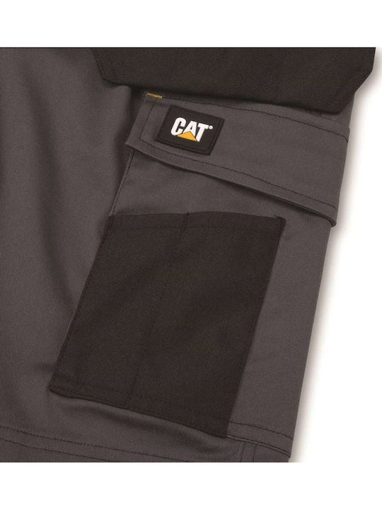 CAT Reflective and Waterproof Work Bermuda Jeans Gray