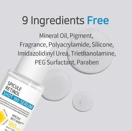 APLB Spicule Καταπραϋντικό & Αντιγηραντικό Serum Προσώπου με Ρετινόλη & AHA 40ml