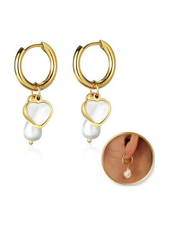ecarla Earrings Made Of Gold Plated Steel