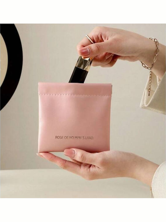 Ecarla Organizer Sanitary Pads Made Eco-leather Pink Orm34r
