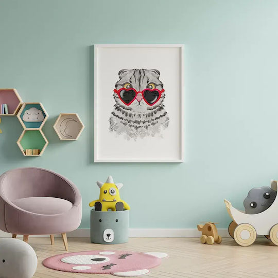 Παιδική Αφίσα Cat 50x40εκ.