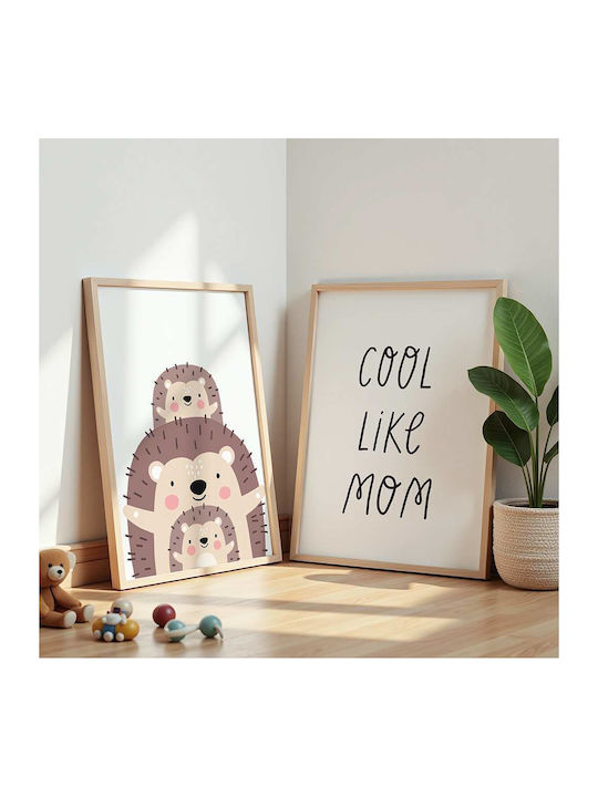 Kids Poster Cool Like Mom 50x40cm
