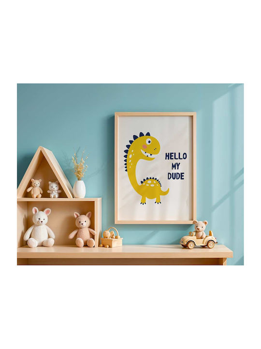 Παιδική Αφίσα Hello Dinosauro 50x40εκ.