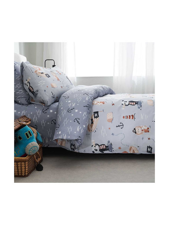 Vesta Home Σετ Μονά Pirate Μπλε 175x255cm