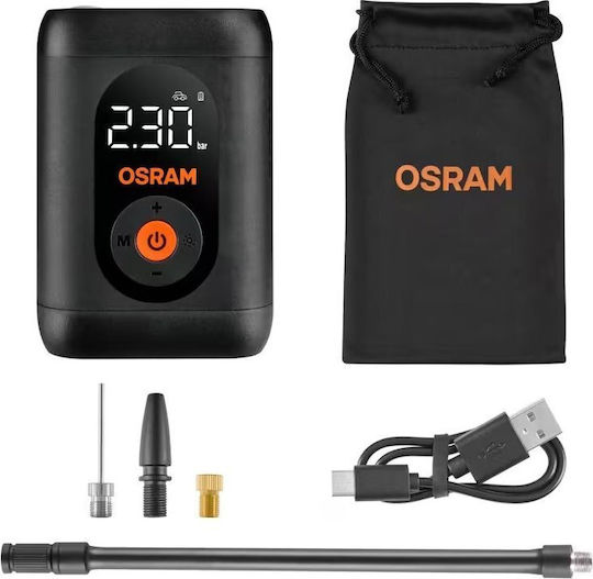 Osram Car Tire Pump Tyreinflate 1600 Essential Rechargeable With Battery 12V