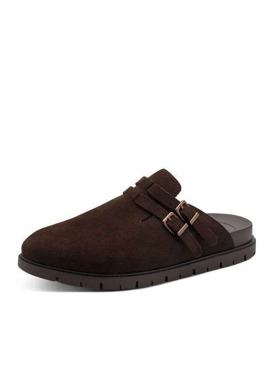 Leather Women's Sandals Brown