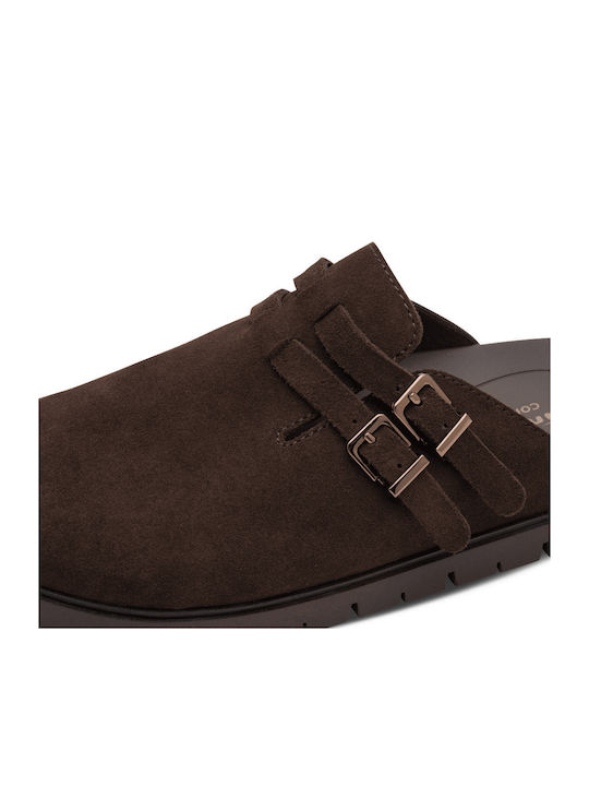 Leather Women's Sandals Brown