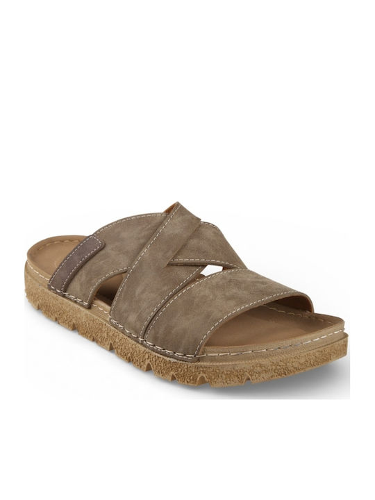 Herrensandalen in Brauner Farbe
