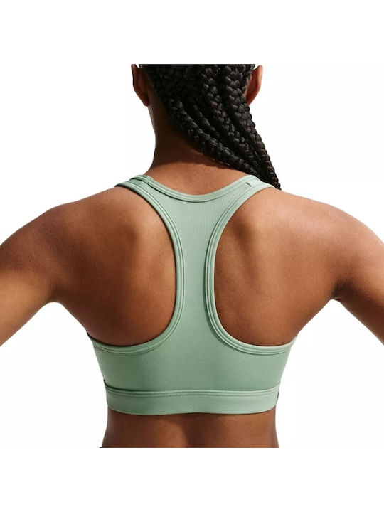 Dri-Fit Swoosh Women's Athletic Sports Bra Green with Lining & Light Padding