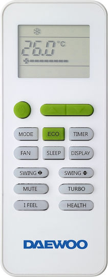 Daewoo Air Conditioner Inverter 12000 BTU A++/A+ with WiFi