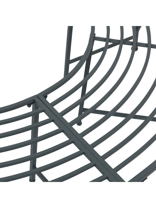 Metallisches Gartenbank Grau 160x80x44cm
