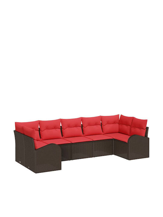 Ecksofa Outdoor Rattan mit Kissen