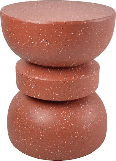 Rundes Beistelltisch Terracotta Terracotta M36xT36xH46cm