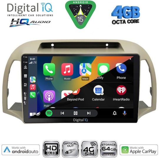 Digital IQ Ηχοσύστημα Αυτοκινήτου για Nissan Navara 2016 (Bluetooth/USB/WiFi/GPS/Apple-Carplay/Android-Auto) με Οθόνη Αφής 10"