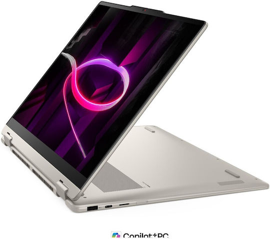 Lenovo Yoga 7 2-in-1 16AGP11 16" OLED FHD+ Touchscreen (Ryzen AI 300 Series-445/24GB/1TB SSD/W11 Home) Seashell (International English Keyboard)