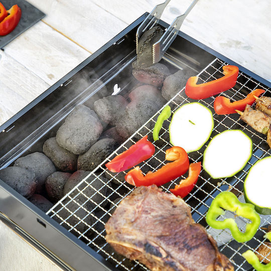 Tragbarer Holzkohlegrill 27x27cm